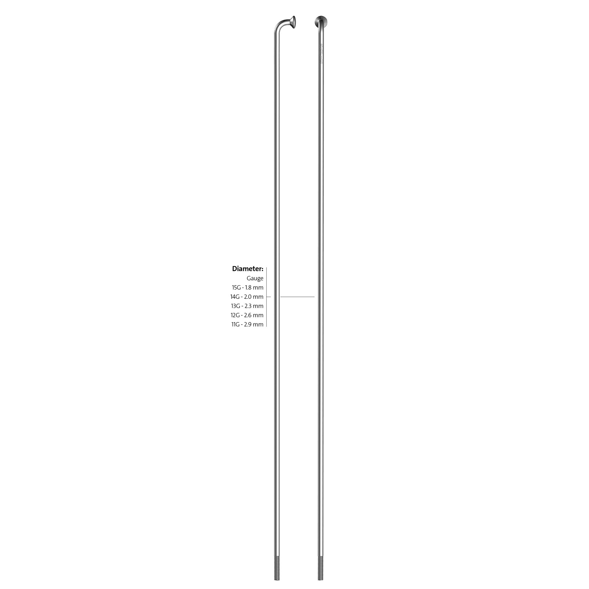 Roland Sapim spaak 14-232 leader rvs zonder nippel (100st)